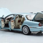 Jaguar XJ6 X350 Seafrost Light Blue Almost Real 1:18 810503 Diecast - image 3 of 11