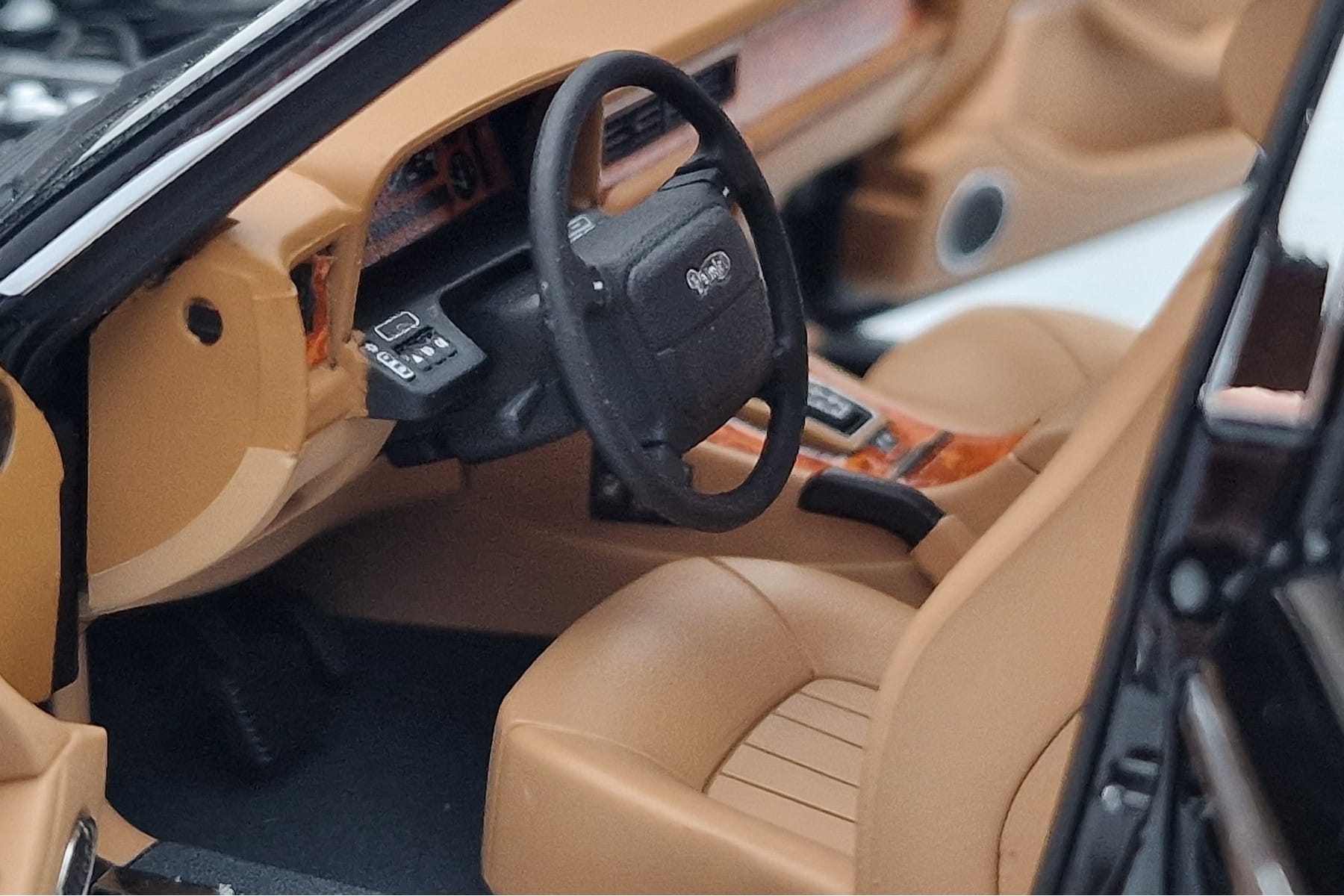 Jaguar XJ6 XJ40 Ebony Black Almost Real 1:18 810543 Diecast - image 8 of 11