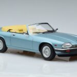 Jaguar XJS V12 Convertible Light Blue Metallic Norev 1:18 182635 Diecast - image 4 of 6