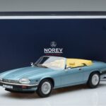 Jaguar XJS V12 Convertible Light Blue Metallic Norev 1:18 182635 Diecast - image 6 of 6