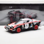 Lancia Stratos HF #1 Lancia Pirelli W. Rohrl / C. Geistdorfer Winners Dynabit Saarland Rallye 1978 Minichamps 1:18 155781701  - image 6 of 6