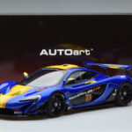 McLaren P1 GTR Blue With Yellow Stripes AUTOart 1:18 81542 Composite - image 7 of 7