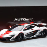 McLaren P1 GTR Gloss White With Red Stripes AUTOart 1:18 81541 Composite - image 7 of 7