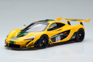 McLaren P1 GTR Yellow With Green Stripes AUTOart 1:18 81544 Composite