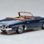 Mercedes 190 SL W121 Roadster Blue Norev 1:18 B66040625 Diecast - image 3 of 8