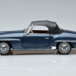 Mercedes 190 SL W121 Roadster Blue Norev 1:18 B66040625 Diecast - image 4 of 8