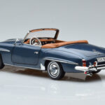 Mercedes 190 SL W121 Roadster Blue Norev 1:18 B66040625 Diecast - image 7 of 8