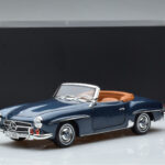 Mercedes 190 SL W121 Roadster Blue Norev 1:18 B66040625 Diecast - image 8 of 8