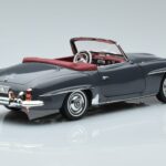 Mercedes 190 SL W121 Roadster Gray Norev 1:18 183402 Diecast - image 3 of 8