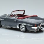 Mercedes 190 SL W121 Roadster Gray Norev 1:18 183402 Diecast - image 6 of 8