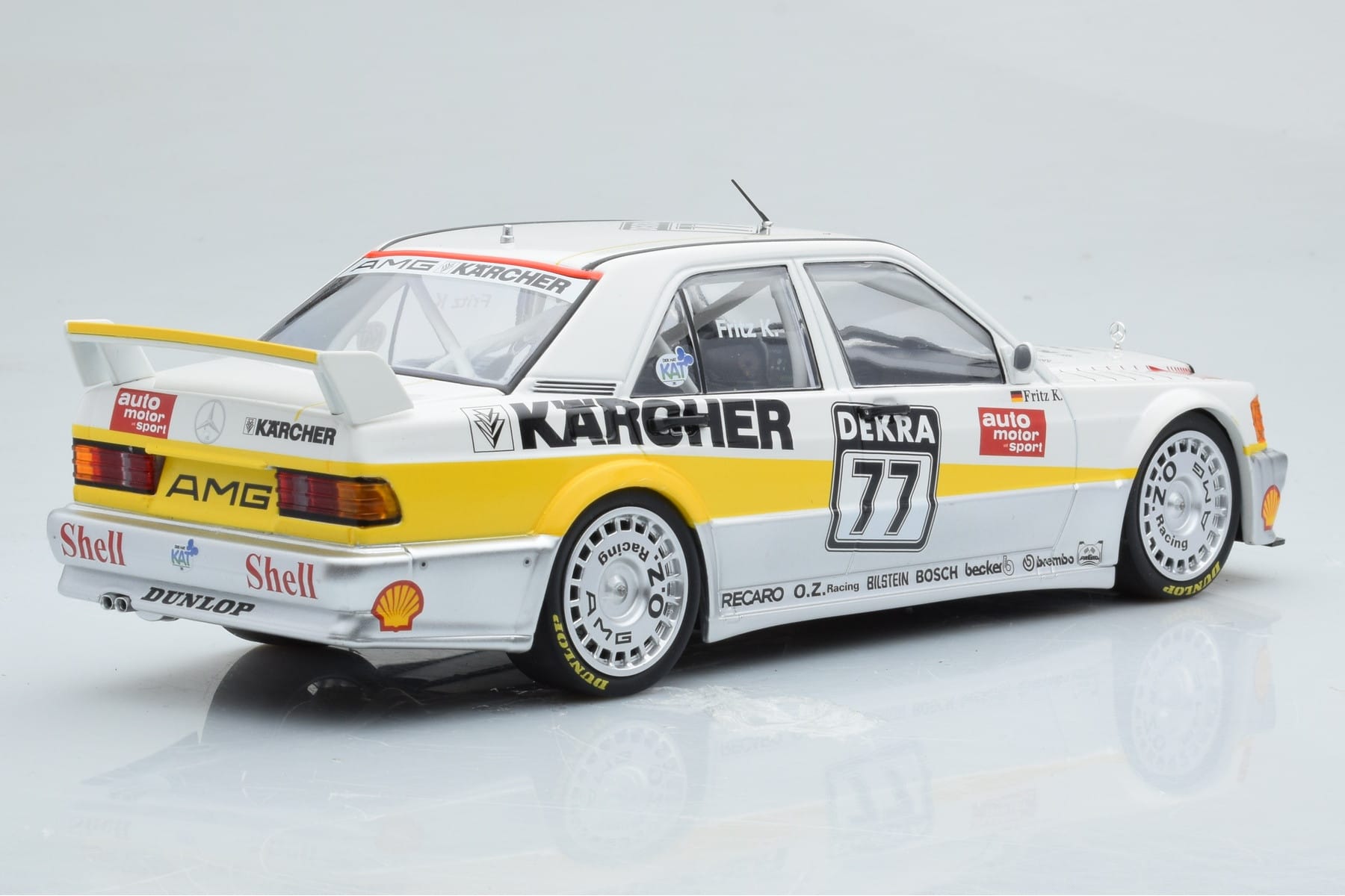 Mercedes 190E 2.5-16 W201 EVO 1 Karcher #77 F. Kreutzpointer Team AMG-Mercedes DTM 1990 Minichamps 1:18 155903677 Diecast - image 2 of 6