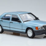 Mercedes 190E W201 Light Blue Norev 1:18 183828 Diecast - image 5 of 7