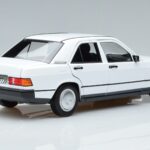 Mercedes 190 E W201 White Norev 1:18 183820 Diecast - image 3 of 7