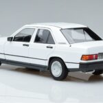 Mercedes 190 E W201 White Norev 1:18 183820 Diecast - image 6 of 7
