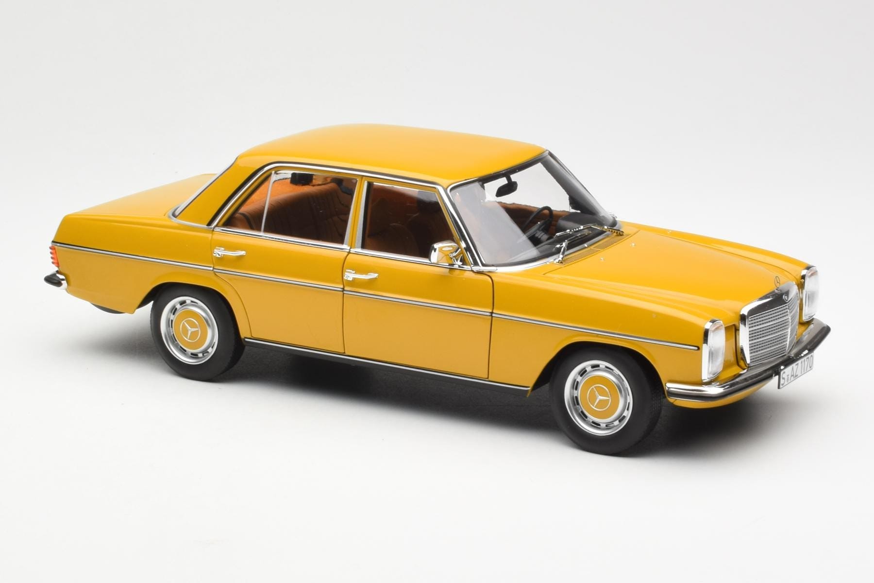 Mercedes 200/8 W115 Sahara Yellow Norev 1:18 183771 Diecast - image 6 of 8