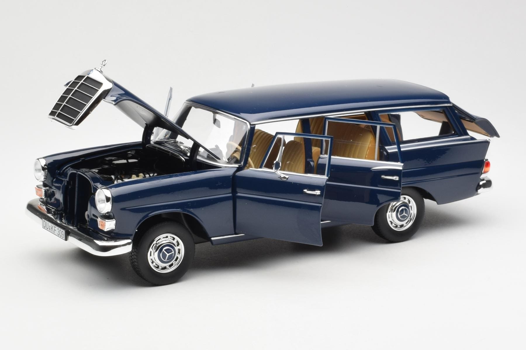 Mercedes 200 Universal W115 Blue Norev 1:18 183599 Diecast - image 2 of 8