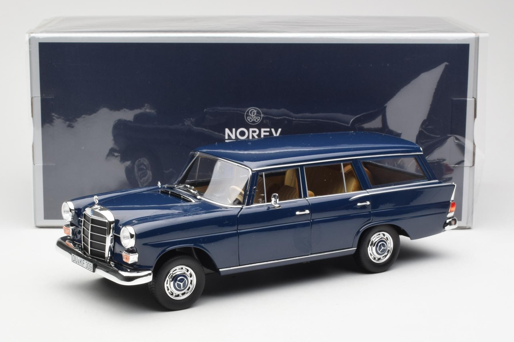Mercedes 200 Universal W115 Blue Norev 1:18 183599 Diecast - image 8 of 8
