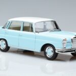 Mercedes 220 S W111 Blue Norev 1:18 183920 Diecast - image 5 of 7