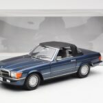 Mercedes 300 SL R107 Nautical Blue Norev 1:18 183466 Diecast - image 8 of 8