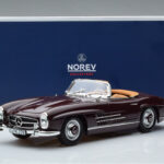 Mercedes 300 SL W198 Roadster Red Norev 1:18 183891 Diecast - image 8 of 8