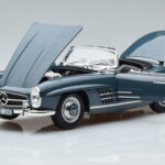Mercedes 300 SL W198 Roadster Blue Norev 1:18 B66040668 Diecast - image 2 of 9