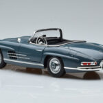 Mercedes 300 SL W198 Roadster Blue Norev 1:18 B66040668 Diecast - image 8 of 9