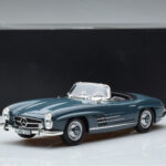 Mercedes 300 SL W198 Roadster Blue Norev 1:18 B66040668 Diecast - image 9 of 9