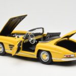 Mercedes 300 SL W198 Roadster Yellow Norev 1:18 B66040669 Diecast - image 5 of 8