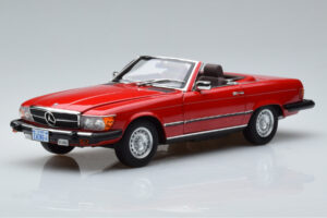 Mercedes 450 SL R107 US Version Red Norev 1:18 183729 Diecast