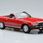 Mercedes 450 SL R107 US Version Red Norev 1:18 183729 Diecast - image 6 of 8