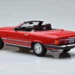 Mercedes 450 SL R107 US Version Red Norev 1:18 183729 Diecast - image 7 of 8