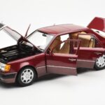 Mercedes 500E W124 Red Metallic Dealer Edition Norev 1:18 B66040699 Diecast - image 2 of 8