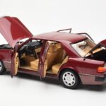 Mercedes 500E W124 Red Metallic Dealer Edition Norev 1:18 B66040699 Diecast - image 5 of 8