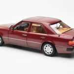 Mercedes 500E W124 Red Metallic Dealer Edition Norev 1:18 B66040699 Diecast - image 7 of 8