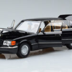 Mercedes 560 SEL W126 Black Norev 1:18 183793 Diecast - image 2 of 7