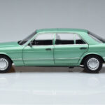 Mercedes 560 SEL W126 Light Green Norev 1:18 183469 Diecast - image 4 of 7