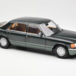 Mercedes 560 SEL W126 Night Green Metallic Dealer Edition Norev 1:18 B66040626 Diecast - image 6 of 8