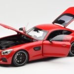 Mercedes AMG GT C190 Red Norev 1:18 183496 Diecast - image 2 of 8