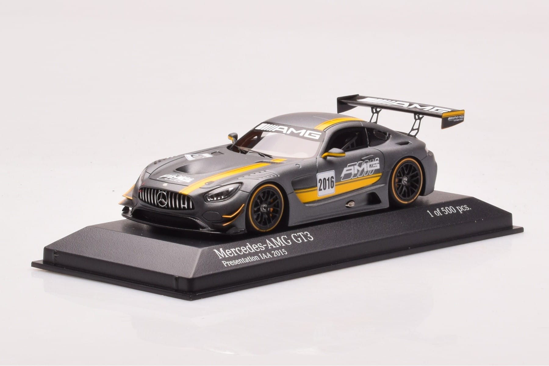 Mercedes AMG GT3 Presentation IAA 2015 Minichamps 1:43 437163096 Diecast - image 2 of 4