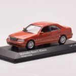 Mercedes C-Class W202 C240 Orange Metallic Minichamps 1:43 430037000 Diecast - image 2 of 4