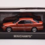 Mercedes C-Class W202 C240 Orange Metallic Minichamps 1:43 430037000 Diecast - image 4 of 4