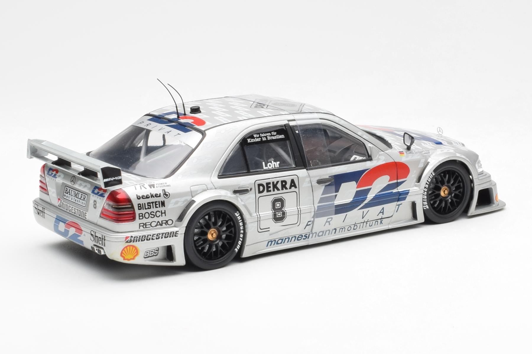 Mercedes C-Class W202 #8 E. Lohr DTM 1994 UT Models 1:18 180943308 Diecast - image 2 of 6