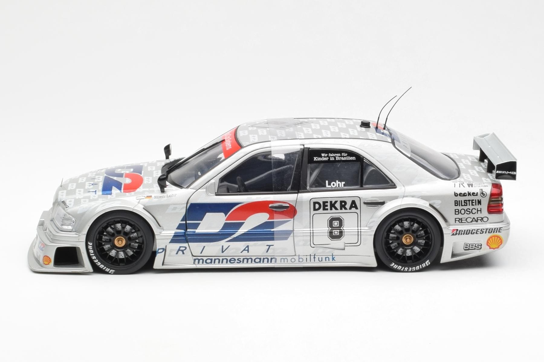 Mercedes C-Class W202 #8 E. Lohr DTM 1994 UT Models 1:18 180943308 Diecast - image 3 of 6