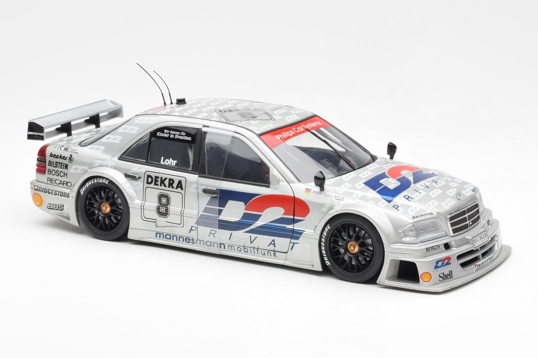 Mercedes C-Class W202 #8 E. Lohr DTM 1994 UT Models 1:18 180943308 Diecast - image 4 of 6