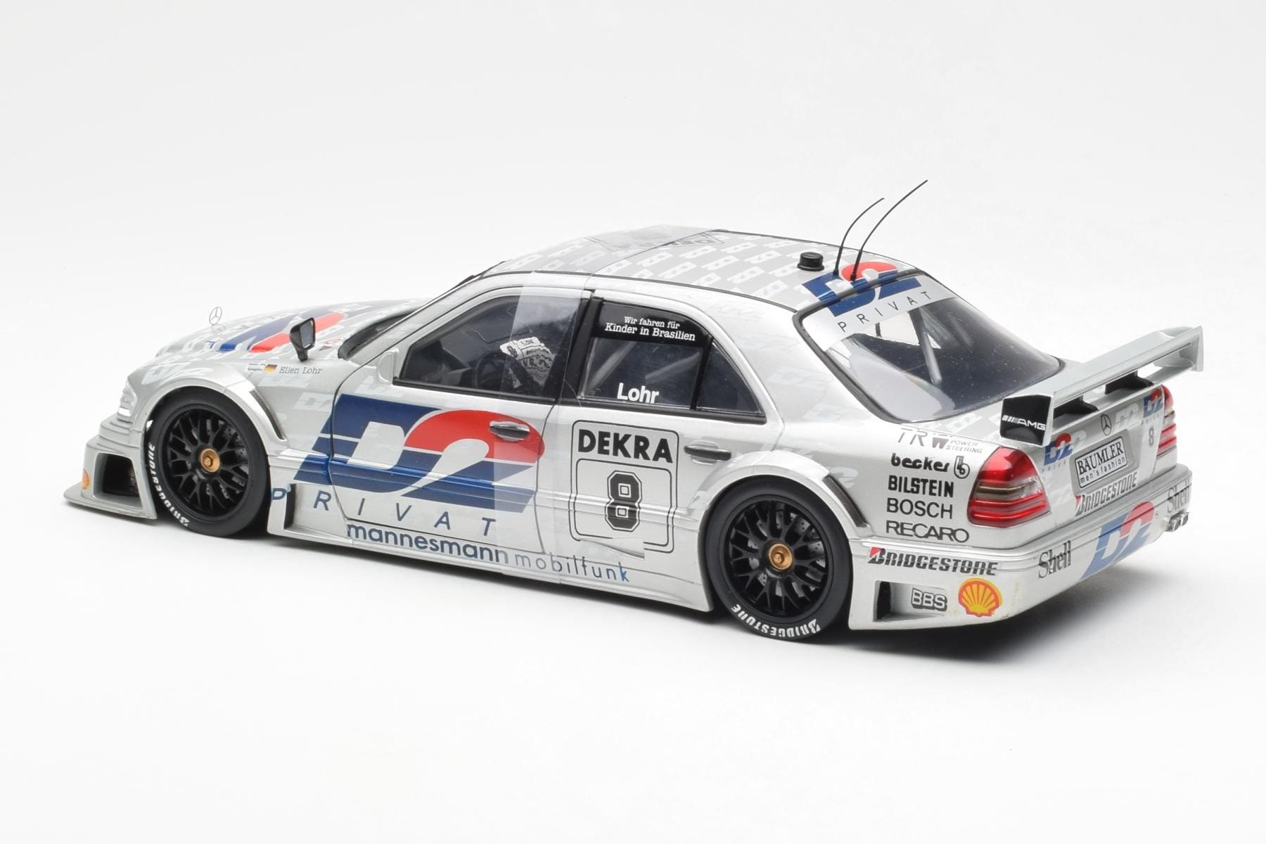 Mercedes C-Class W202 #8 E. Lohr DTM 1994 UT Models 1:18 180943308 Diecast - image 5 of 6