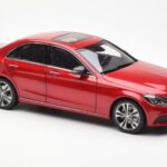 Mercedes C-Class W205 Red Metallic Asia Exclusive Norev 1:18 183835 Diecast - image 6 of 8