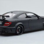 Mercedes C63 AMG W204 Black Series Matte Black GT Spirit 1:18 GT843 Resin - image 2 of 6