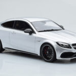 Mercedes C63S AMG C205 Coupe Silver GT Spirit 1:18 GT116 Resin - image 4 of 6