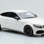 Mercedes C63S AMG C205 Coupe White GT Spirit 1:18 B66965707 Resin - image 4 of 6