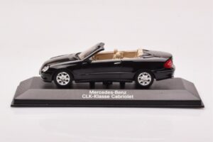 Mercedes CLK A209 Cabriolet Obsidian Black Metallic Minichamps 1:43 B66961966 Diecast